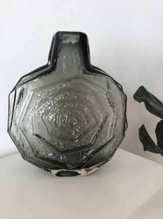 Whitefriars Banjo Vase In Pewter - And Rare