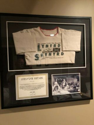Lynyrd Skynyrd Ronnie Van Zant Owned & Worn Japan 1977 Shirt On Plane Crash