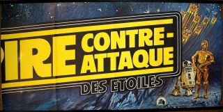 France 26x108 Banner Star Wars EMPIRE STRIKES BACK 1980 French Movie Poster RARE 5