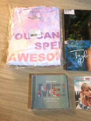 Taylor Swift stuff,  Signed me card picture Insert,  vinyl,  me cd,  shirt L 2