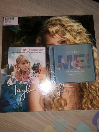 Taylor Swift stuff,  Signed me card picture Insert,  vinyl,  me cd,  shirt L 5