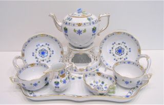 Herend Lahore Tea Set for 2 Persons. 9