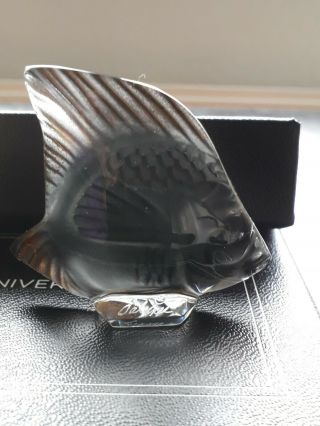 Lalique Fish,  24k Gold Stamped Limited Edition set of 3,  No 93 of 200.  BNIB 5