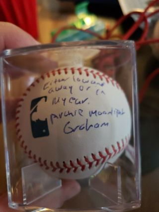 Frank Whaley SIGNED Baseball Moonlight Graham Field Of Dreams inscription 2
