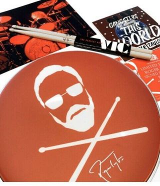 Roger Taylor Signed Drum Head Box Set Rare Gangsters Vinyl Queen 150 Copies Only 3