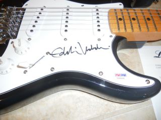 Eddie Vedder Pearl Jam Signed Autographed Black Electric Guitar PSA Certified 3