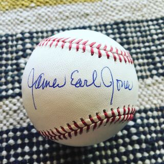 James Earl Jones Signed Autograph Omlb Baseball Star Wars / Darth Vader/ Sandlot