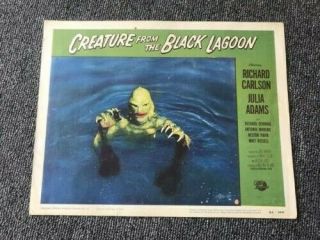 Set of 8 1954 Lobby Cards.  Creature From The Black Lagoon.  Monster Halloween etc 3