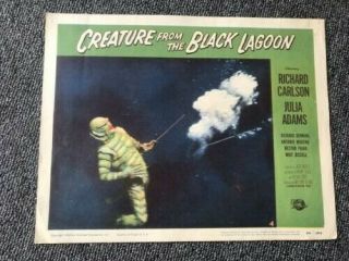 Set of 8 1954 Lobby Cards.  Creature From The Black Lagoon.  Monster Halloween etc 8