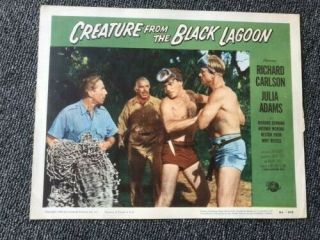 Set of 8 1954 Lobby Cards.  Creature From The Black Lagoon.  Monster Halloween etc 9