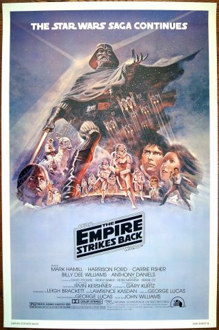 Us 1 - Sheet - Rolled Star Wars The Empire Strikes Back 1980 Movie Poster