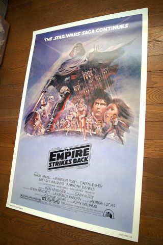 US 1 - Sheet - Rolled Star Wars THE EMPIRE STRIKES BACK 1980 Movie Poster 2