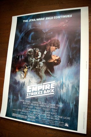 US 30x40 Star Wars THE EMPIRE STRIKES BACK 1980 NSS Issued Movie Poster 2