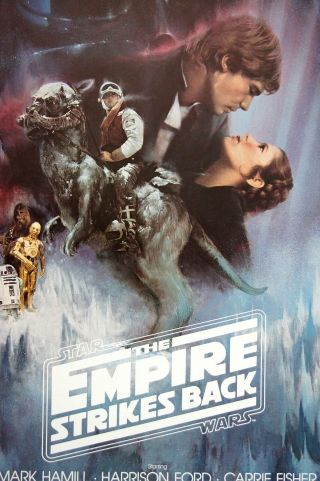 US 30x40 Star Wars THE EMPIRE STRIKES BACK 1980 NSS Issued Movie Poster 3