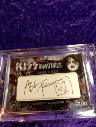 KISS ACE FREHLEY SIGNED 360 CARD 90 OF 99 KISSIGNATURES CARD NOT AUCOIN MEGO 3