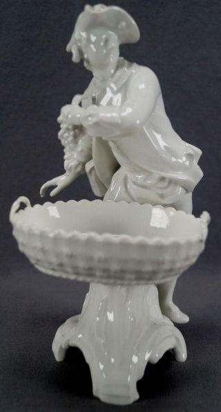 Late 19th Century Kpm Berlin Blanc De Chine Georgian Male Fall Figurine