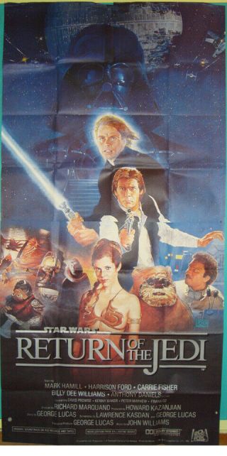 Star Wars:episode Vi - Return Of The Jedi - Sci - Fi - H.  Ford - G.  Lucas - 3sh (41x81 Inch)