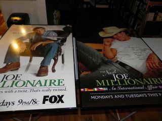 Joe Millionaire 1 & 2 Ultra Rare Posters Autographed Tv Memorabilia