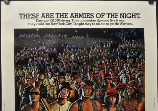THE WARRIORS 1979 30X40 MOVIE POSTER MICHAEL BECK JAMES REMAR 2