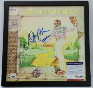 Elton John Signed Goodbye Yellow Brick Road Album Vinyl Lp Autograph W/ Psa