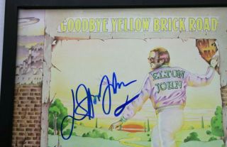 Elton John SIGNED Goodbye Yellow Brick Road ALBUM Vinyl LP AUTOGRAPH w/ PSA 2
