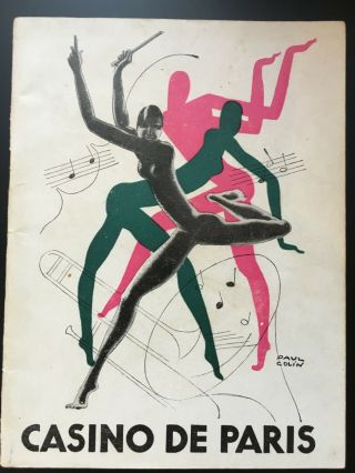 1933 Josephine Baker - Casino De Paris - Program - Paul Colin - France
