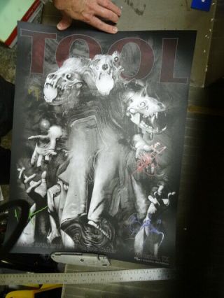 Tool Houston Toyota Center Oct 27 2019 Signed Poster 114 Of 650 Total Posters