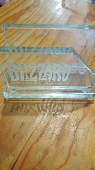 Blizzard Entertainment Glass Business Card Holder Employee Manager Exclusive