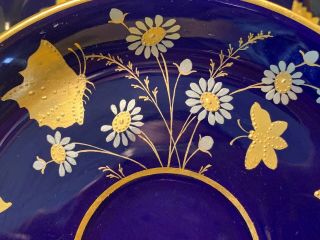 RARE,  MINTON Hand Painted Gold/Blue Butterflies Staple Repair 1 Cup 3