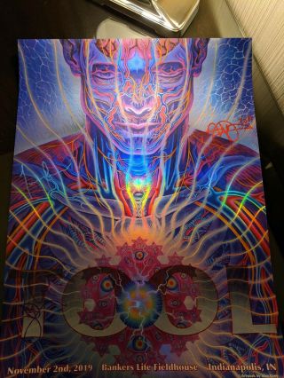 Tool Signed Poster - Indianapolis 11/02/19 - Limited /800 - Alex Grey