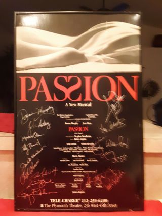 Donna Murphy,  Cast Signed Passion Broadway Poster Windowcard