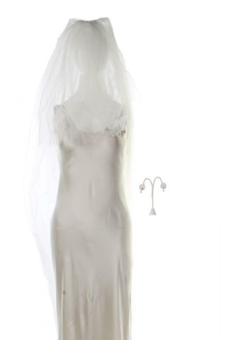 Star Alex Jones Ryan Destiny Screen Worn Wedding Dress Veil & Earrings Ep 318