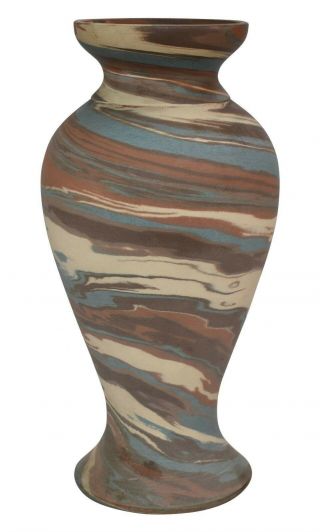 Niloak Pottery Mission Swirl Tall Flaring Rim Vase
