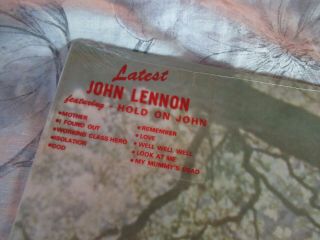 Beatles ULTRA RARE 1970 US JOHN LENNON ' PLASTIC ONO BAND LP SW NM 2 STICKERS 5