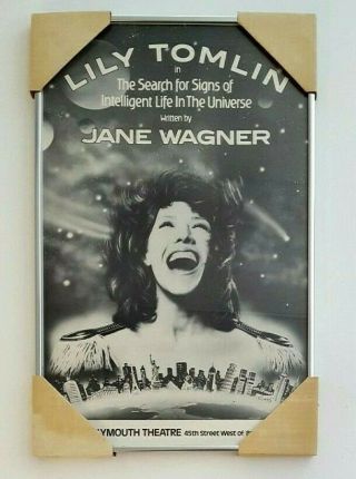 Lily Thomlin The Search For Signs Of Intellgnt Life Broadway 14 X 22 Window Card