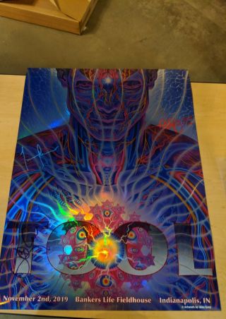 TOOL SIGNED Poster - Indianapolis 11/02/19 - Limited /650 - ALEX GREY 4