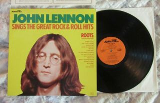 Beatles OUTSTANDING 1975 JOHN LENNON ' ROOTS ' AUTHENTIC LP NEAR W INNERS 3