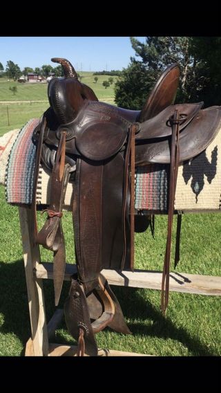 Historical Vintage Saddle Russ Hayden’s Marks Brothers Omaha 2