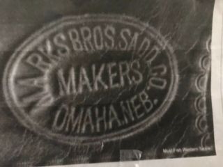 Historical Vintage Saddle Russ Hayden’s Marks Brothers Omaha 3