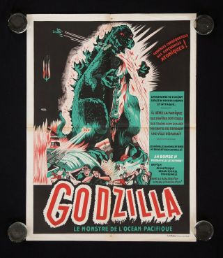 Godzilla (toho,  1956).  French Affiche (23.  5 " X 31.  5 ") Movie Poster