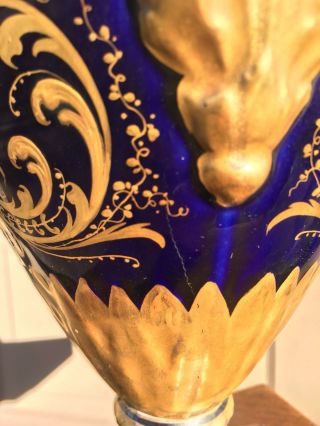 19C RARE Art Nouveau Porcelain Royal Vienna Nude Portrait Vase Urn Lamp Wegner 9
