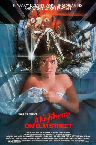 A Nightmare On Elm Street (1984) Movie Poster - Tri - Folded