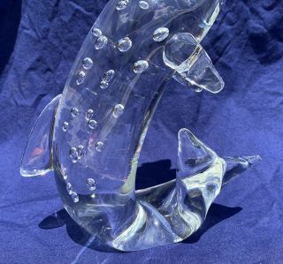 Rare Steuben Glass Jumping Trout Large 9 