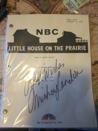 Autograft Very Rare Little House On The Prairie Signed Michael Landon