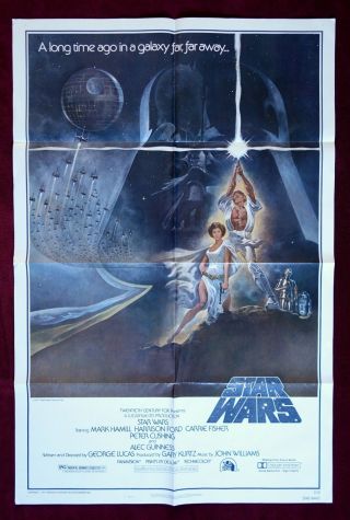 Star Wars Movie Poster 1977 Style A 1sh A Hope Vintage