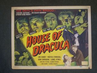 House Of Dracula - Title Card - Lon Chaney