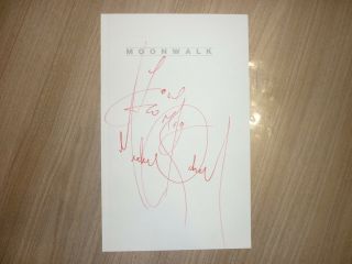 Michael Jackson vintage autograph signed Moonwalk book page - PSA & Epperson QO 2