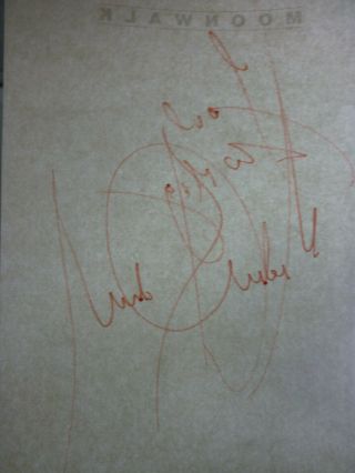 Michael Jackson vintage autograph signed Moonwalk book page - PSA & Epperson QO 4