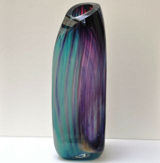 Paladino Hansen Blown Art Glass Vase Sculpture Signed