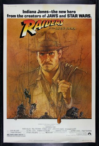 Raiders Of The Lost Ark ✯ Cinemasterpieces No Resv Huge 40x60 Movie Poster 1981